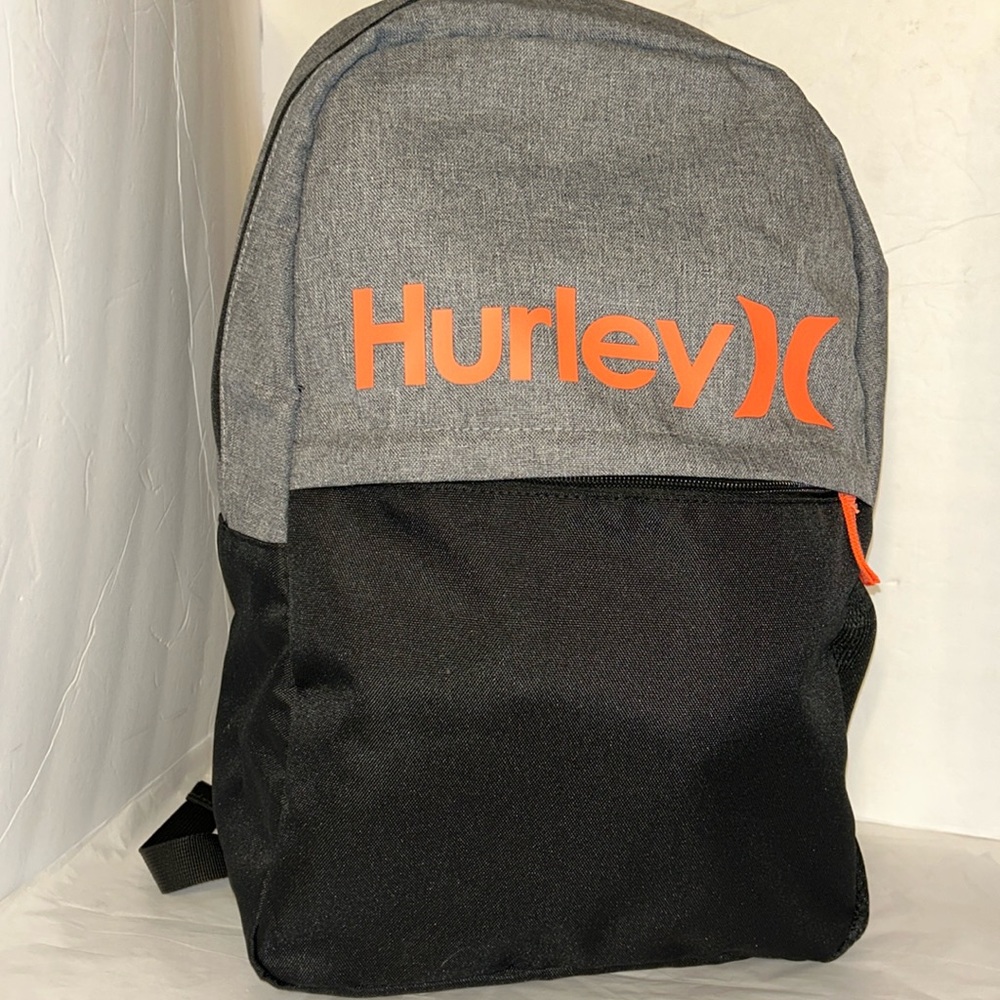 Hurley NEW One & Only Backpack NWOT Dark Gray  NEVER USED 11"Lx 5"Wx 171/2"H - Picture 2 of 7